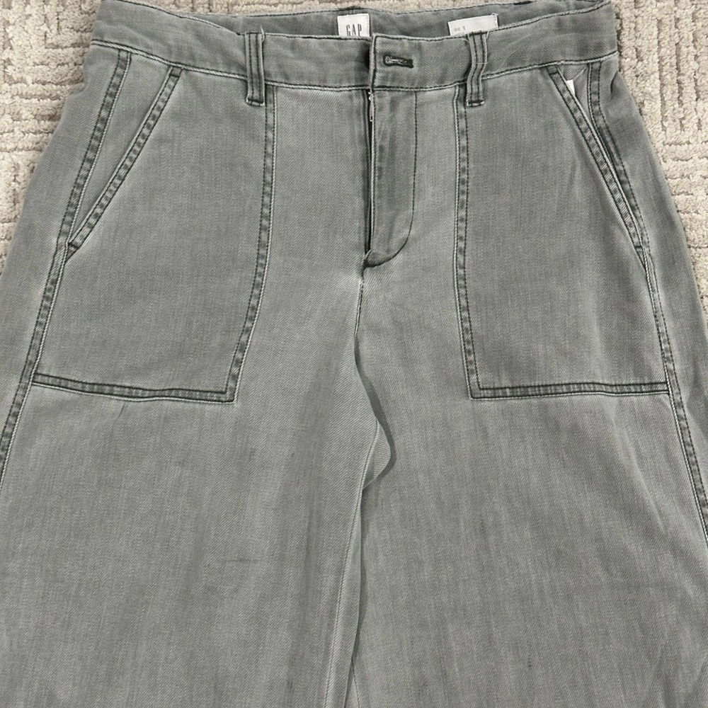 GAP Charcoal Wide Leg Flare Women's Jeans/Pants - Picture 12 of 15